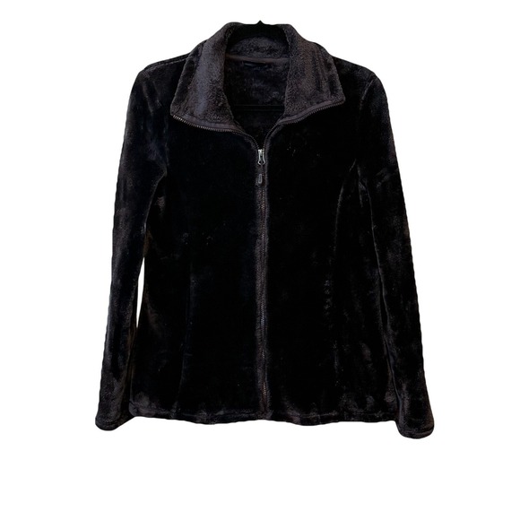 32 Degree Heat Deep Purple Plush Fleece Full Zip Women Jacket Coat Pockets Sz M - Picture 3 of 10